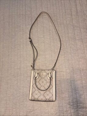 kate spade Cream Floral Logo Crossbody Tote